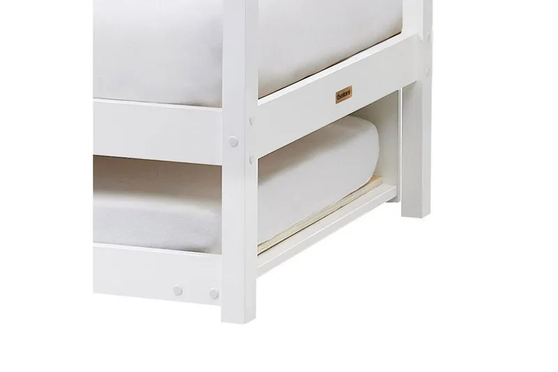 Udtrækkelig børneseng Crillon - Hvid - Møbler - Børnemøbler - Børneseng & juniorseng - Husseng