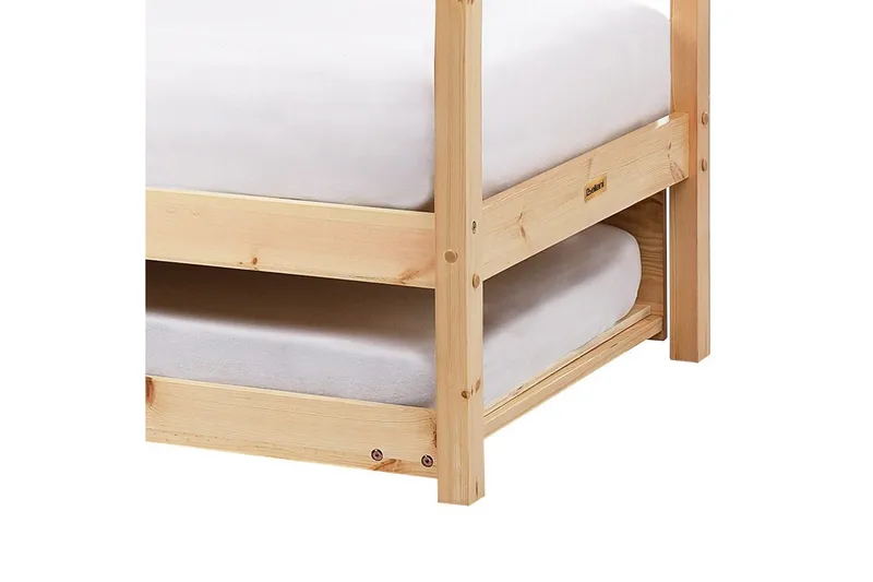 Udtrækkelig børneseng Crillon - Lyst træ - Møbler - Børnemøbler - Børneseng & juniorseng - Husseng