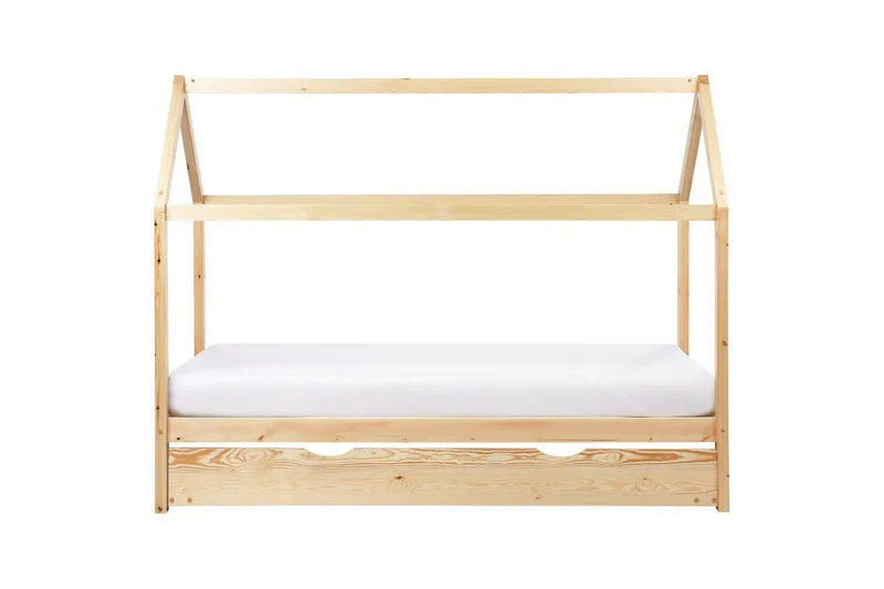 Udtrækkelig børneseng Crillon - Lyst træ - Møbler - Børnemøbler - Børneseng & juniorseng - Husseng