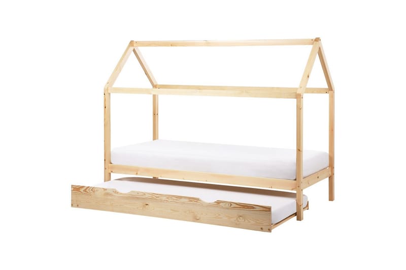 Udtrækkelig børneseng Crillon - Lyst træ - Møbler - Børnemøbler - Børneseng & juniorseng - Husseng
