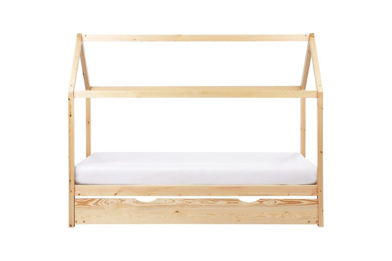 Udtrækkelig børneseng Crillon - Lyst træ - Møbler - Børnemøbler - Børneseng & juniorseng - Husseng