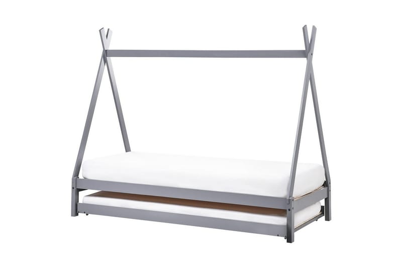 Udtrækkelig børneseng Talmontiers - Grå - Møbler - Børnemøbler - Børneseng & juniorseng - Husseng