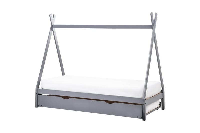 Udtrækkelig børneseng Talmontiers - Grå - Møbler - Børnemøbler - Børneseng & juniorseng - Husseng