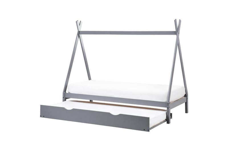 Udtrækkelig børneseng Talmontiers - Grå - Møbler - Børnemøbler - Børneseng & juniorseng - Husseng
