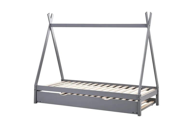 Udtrækkelig børneseng Talmontiers, Grå