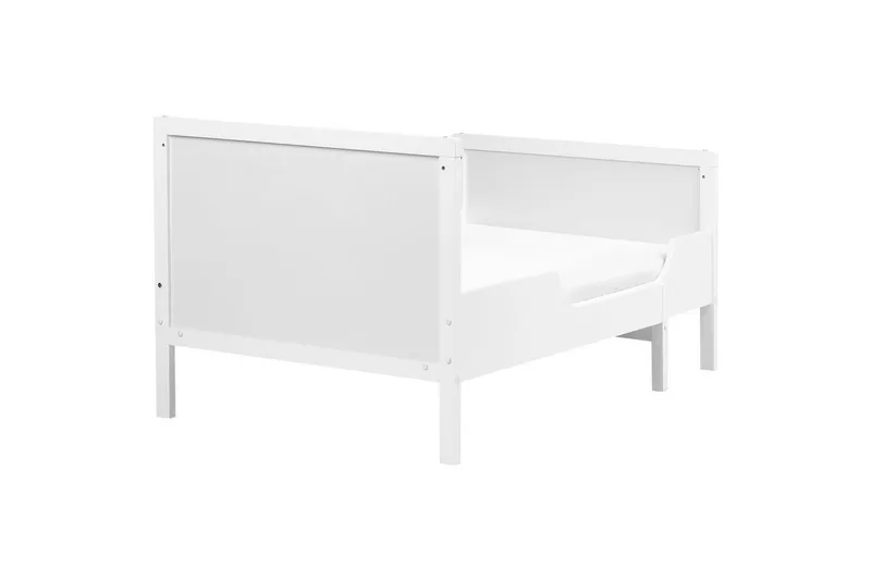 Udtrækkelig småbørnsseng Montigny - Hvid - Møbler - Børnemøbler - Børneseng & juniorseng - Vokseseng