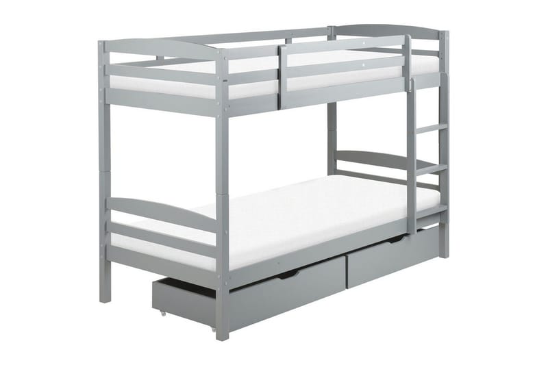 Våningssäng med lådor Beliani Regat med lådor Grå Grey, undefined