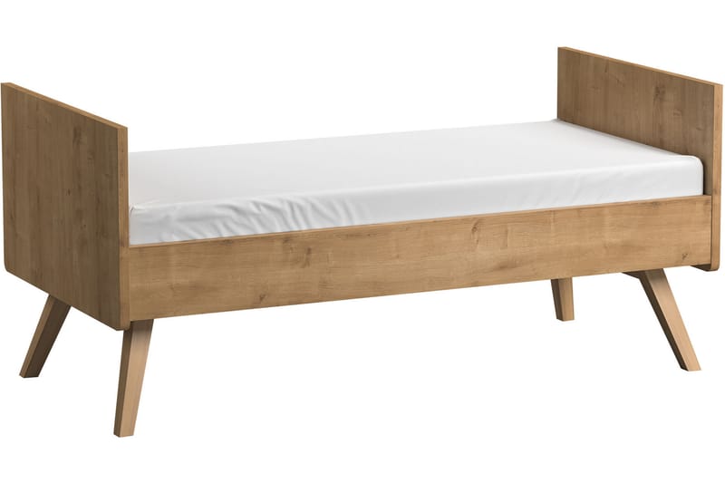 Vintage Tremmeseng 70x140 cm Træ/Natur - VOX - Møbler - Børnemøbler - Børneseng & juniorseng - Tremmeseng