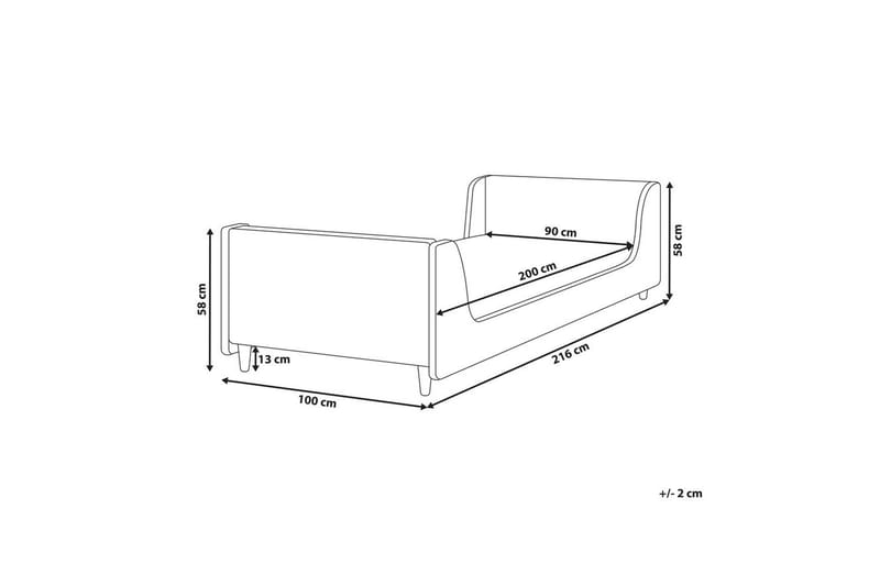 Børneseng Laye - Rosa, lyst træ - Møbler - Børnemøbler - Børneseng & juniorseng