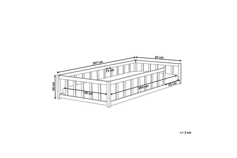 Børneseng Meymac - Hvid - Møbler - Børnemøbler - Børneseng & juniorseng