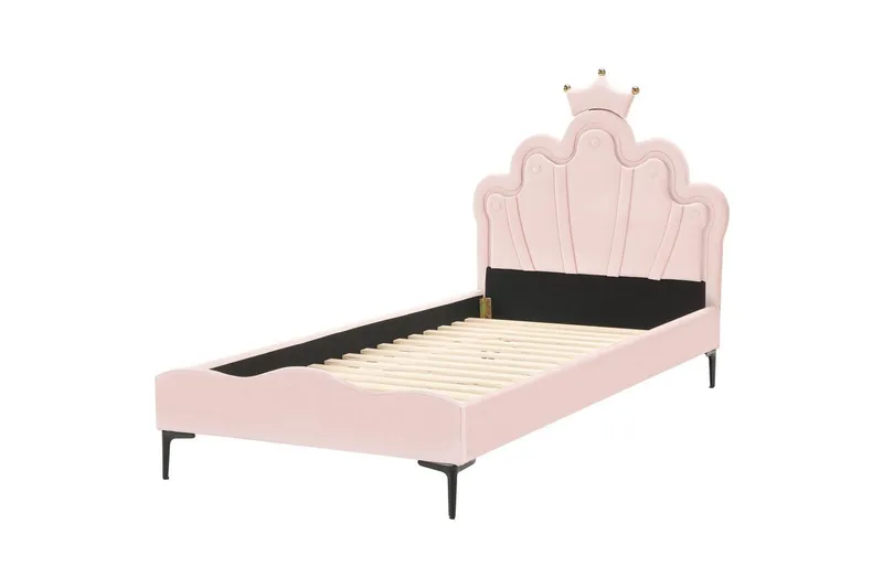 Børneseng Rubian - Lyserød, Sort - Møbler - Børnemøbler - Børneseng & juniorseng