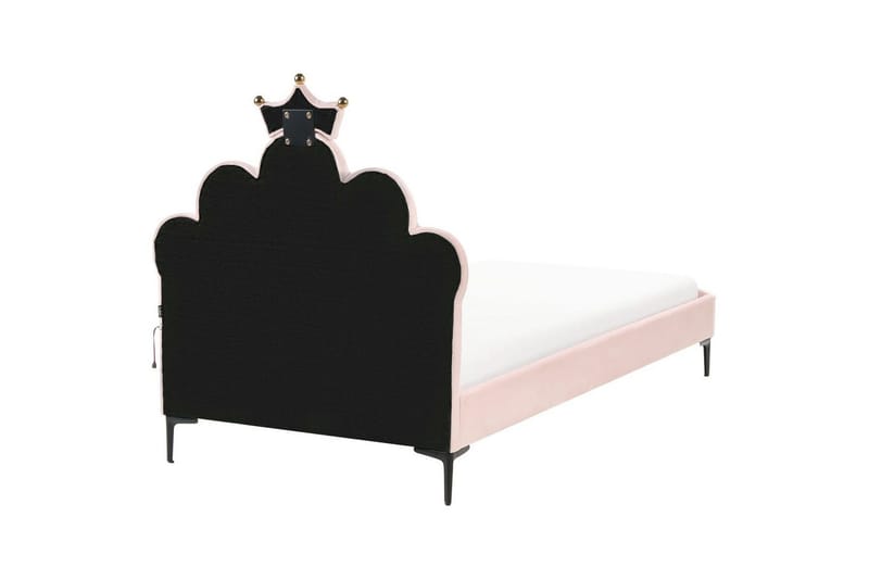 Børneseng Rubian - Lyserød, Sort - Møbler - Børnemøbler - Børneseng & juniorseng