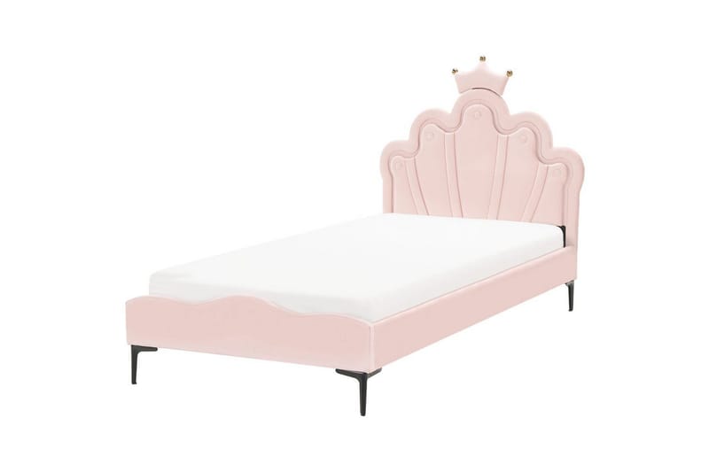 Børneseng Rubian - Lyserød, Sort - Møbler - Børnemøbler - Børneseng & juniorseng