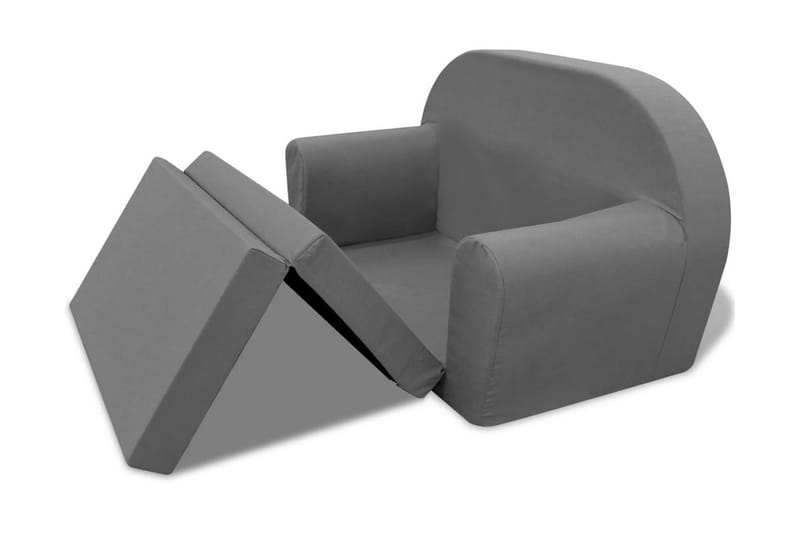 Udfoldelig Børnesofastol Grå - Grå - Møbler - Børnemøbler - Børnesofa