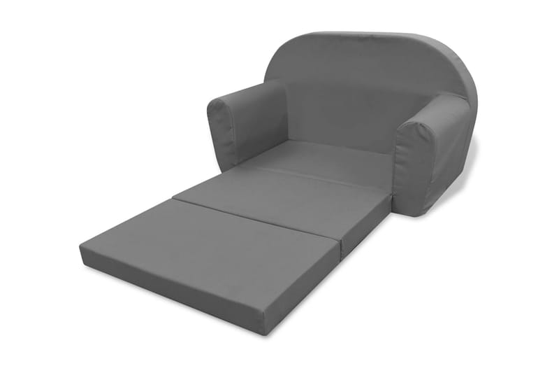 Udfoldelig Børnesofastol Grå - Grå - Møbler - Børnemøbler - Børnesofa