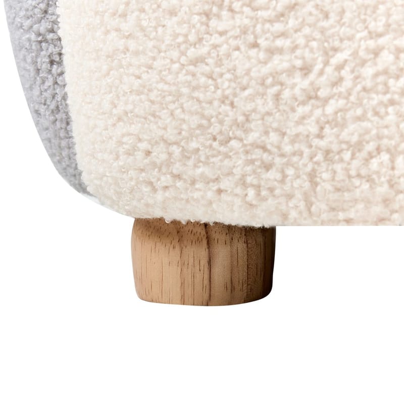 Børnelænestol Hervik - Grå, hvid, brun/50x55x60 - Møbler - Børnemøbler - Børnestol - Børne lænestol