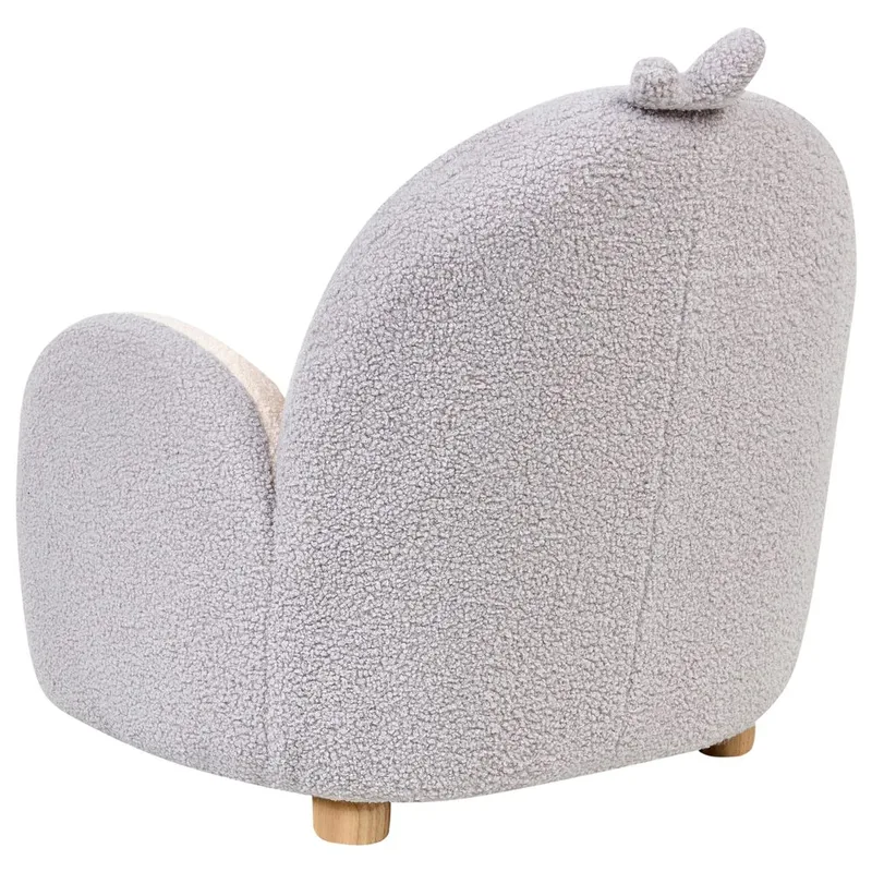 Børnelænestol Hervik - Grå, hvid, brun/50x55x60 - Møbler - Børnemøbler - Børnestol - Børne lænestol