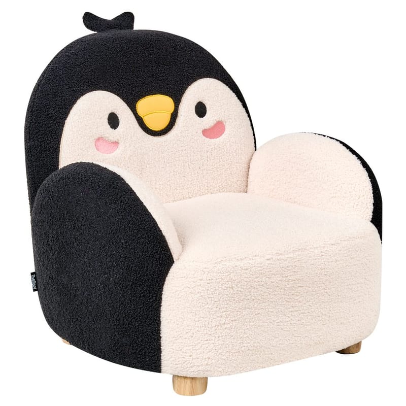 Børnelænestol Hervik - Sort, hvid, brun/50x55x60 - Møbler - Børnemøbler - Børnestol - Børne lænestol