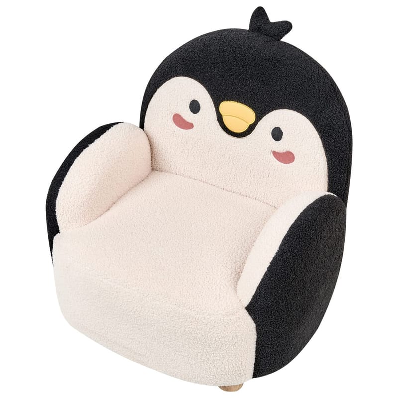 Børnelænestol Hervik - Sort, hvid, brun/50x55x60 - Møbler - Børnemøbler - Børnestol - Børne lænestol