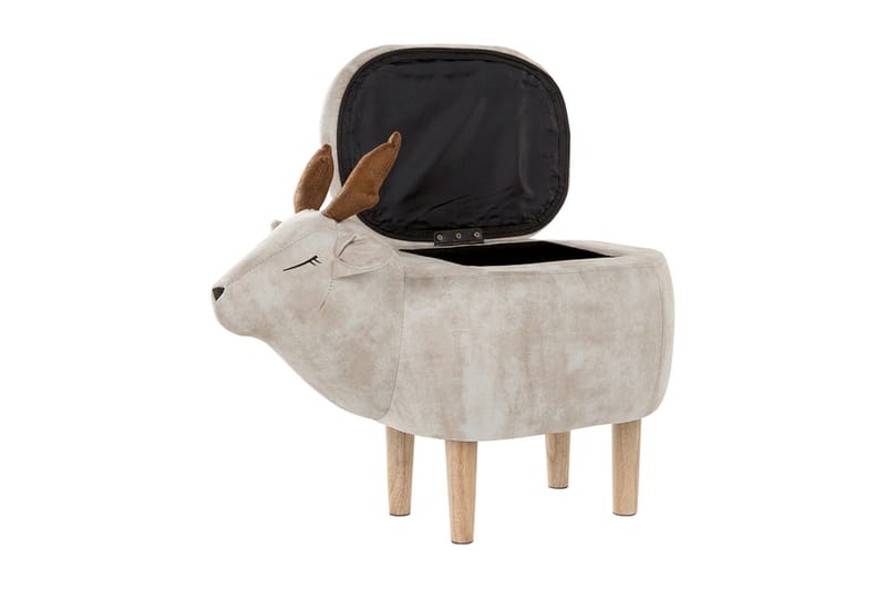 Gottsegen puf med opbevaring - Beige - Møbler - Børnemøbler - Børnestol - Børneskammel