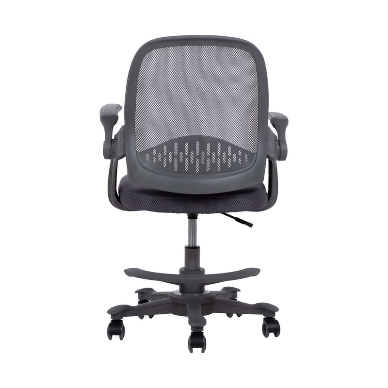 Børneskrivebordsstol HOME4YOU Emmy med fodstøtte Grå - grå - Møbler - Børnemøbler - Børnestol - Skrivebordsstole børn