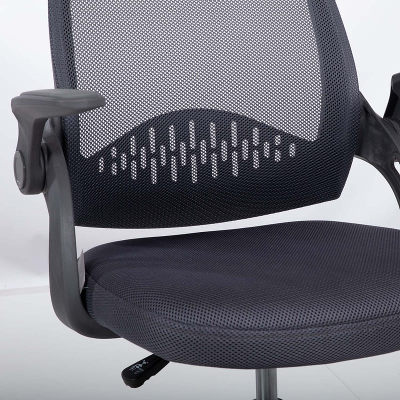 Børneskrivebordsstol HOME4YOU Emmy med fodstøtte Grå - grå - Møbler - Børnemøbler - Børnestol - Skrivebordsstole børn