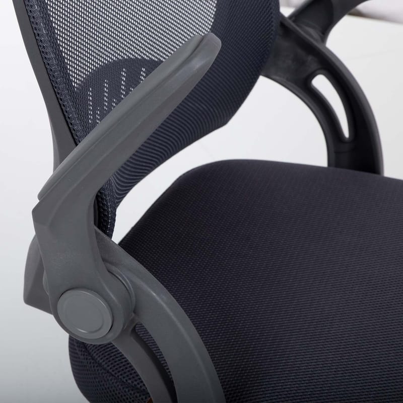 Børneskrivebordsstol HOME4YOU Emmy med fodstøtte Grå - grå - Møbler - Børnemøbler - Børnestol - Skrivebordsstole børn