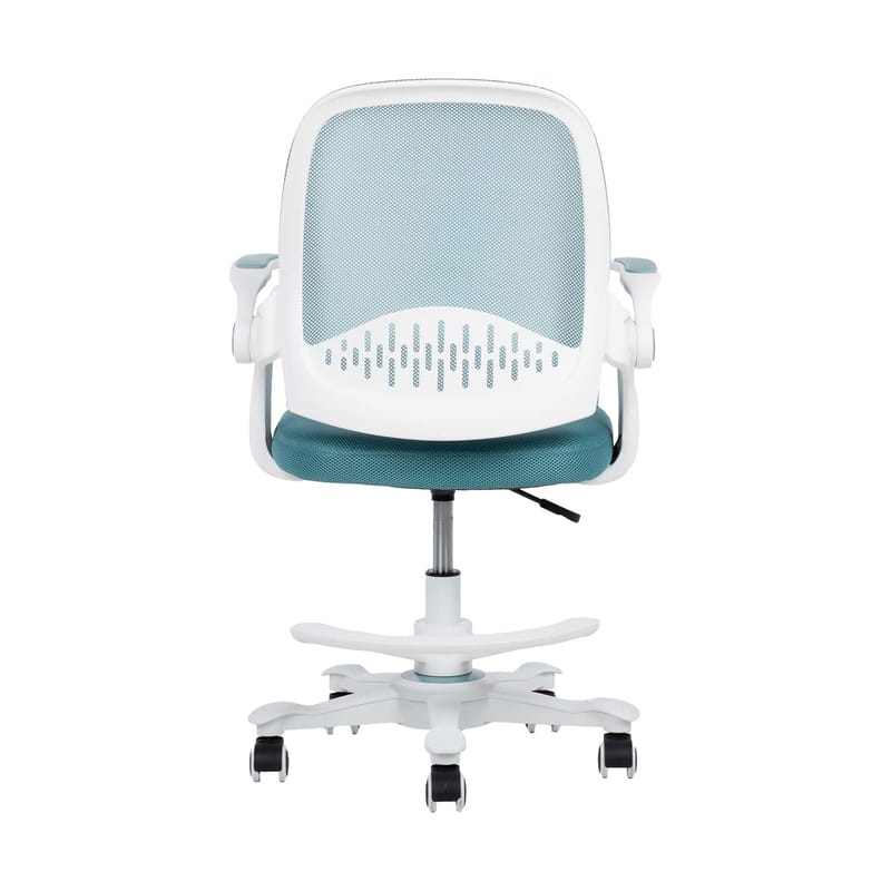 Børneskrivebordsstol HOME4YOU Emmy med fodstøtte Turkis - turkis - Møbler - Børnemøbler - Børnestol - Skrivebordsstole børn