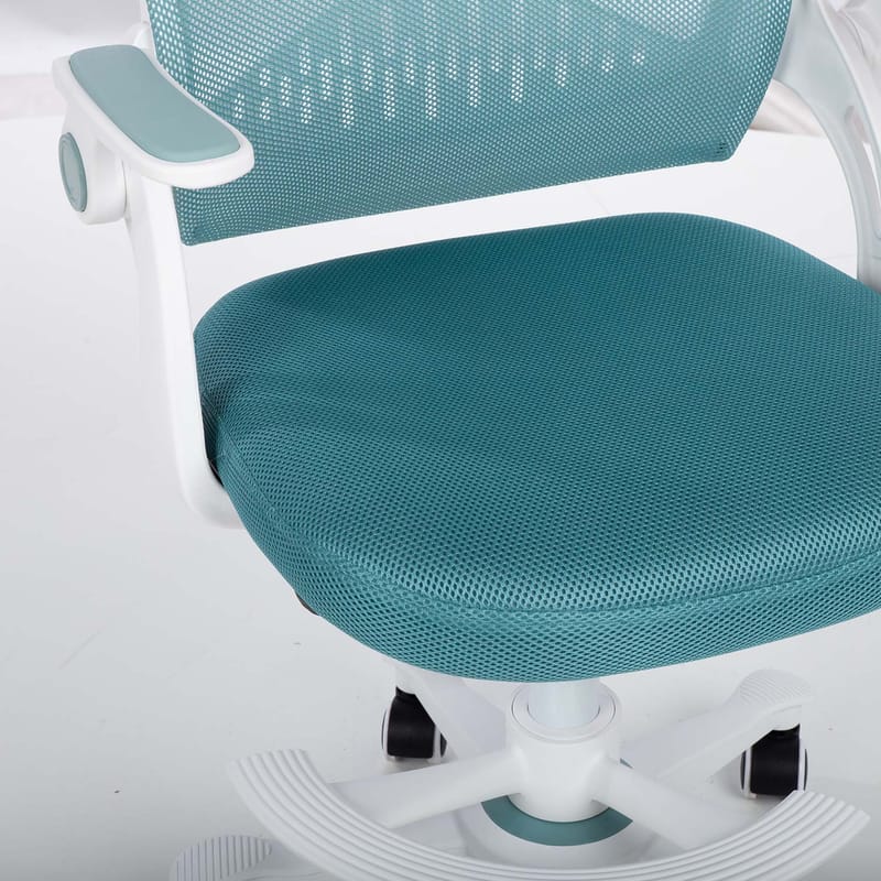 Børneskrivebordsstol HOME4YOU Emmy med fodstøtte Turkis - turkis - Møbler - Børnemøbler - Børnestol - Skrivebordsstole børn