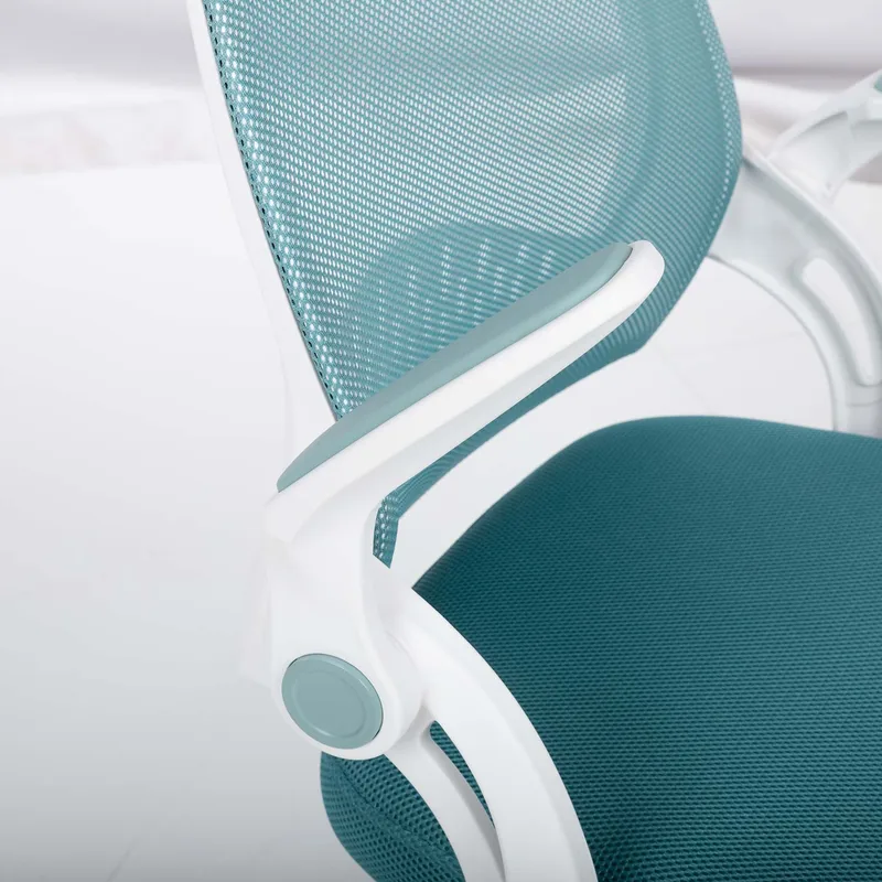 Børneskrivebordsstol HOME4YOU Emmy med fodstøtte Turkis - turkis - Møbler - Børnemøbler - Børnestol - Skrivebordsstole børn