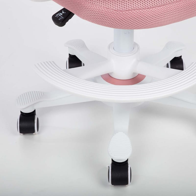 Børneskrivebordsstol HOME4YOU Emmy med fodstøtte Pink - pink - Møbler - Børnemøbler - Børnestol - Skrivebordsstole børn