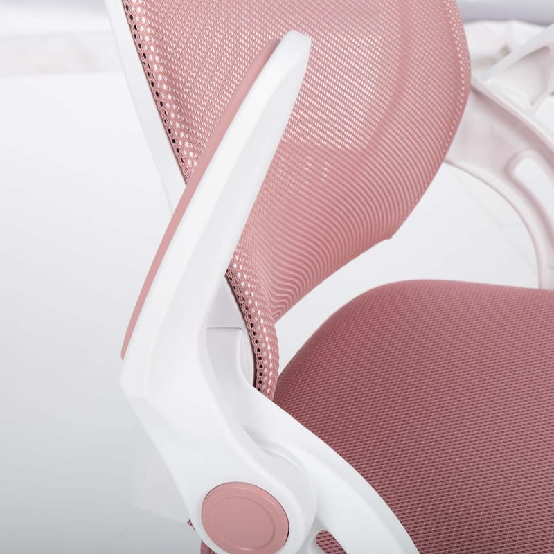 Børneskrivebordsstol HOME4YOU Emmy med fodstøtte Pink - pink - Møbler - Børnemøbler - Børnestol - Skrivebordsstole børn