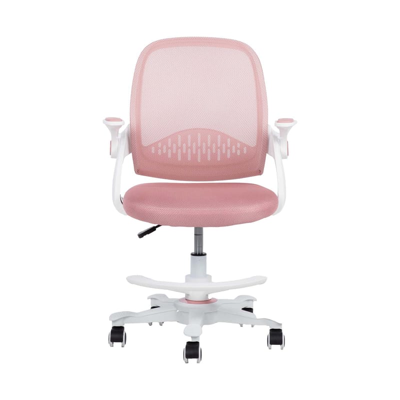 Børneskrivebordsstol HOME4YOU Emmy med fodstøtte Pink - pink - Møbler - Børnemøbler - Børnestol - Skrivebordsstole børn