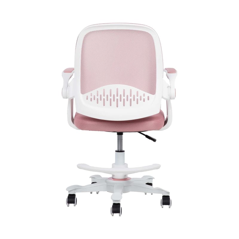 Børneskrivebordsstol HOME4YOU Emmy med fodstøtte Pink - pink - Møbler - Børnemøbler - Børnestol - Skrivebordsstole børn