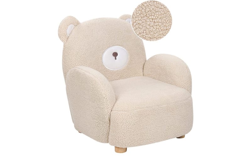 Børnestol Boo Beige/lyst træ - Beige/lyst træ - Møbler - Børnemøbler - Børnestol - Børne lænestol