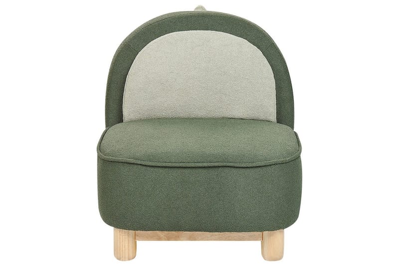 Børnestol Faborg Grønt/lyst træ/beige - Grønt/lyst træ/beige - Møbler - Børnemøbler - Børnestol - Børne lænestol