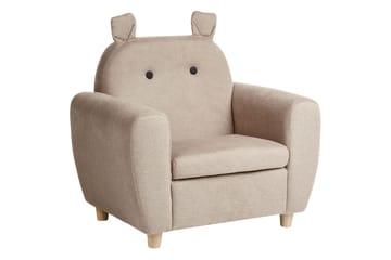 Børnestol Maribo Taupe/lyst træ