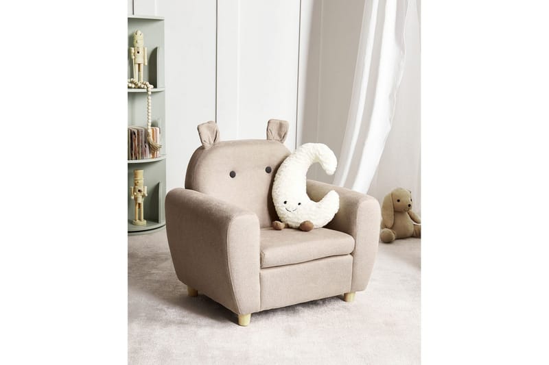 Børnestol Maribo Taupe/lyst træ - Taupe/lyst træ - Møbler - Børnemøbler - Børnestol - Skrivebordsstole børn