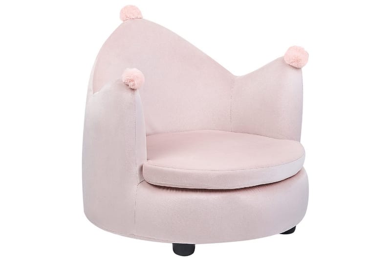 Børnestol Vega Rosa/Sort - Rosa/Sort - Møbler - Børnemøbler - Børnestol - Børne lænestol