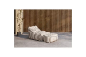 Loungestol Lænestol Redang Beige - Hvid/ beige - Møbler - Børnemøbler - Børnestol - Puf & sækkestol børn