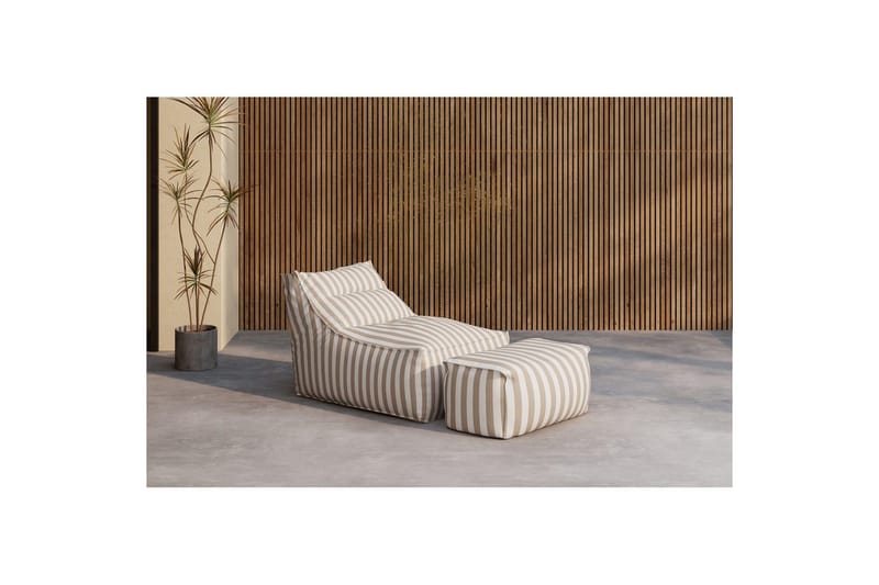 Loungestol Lænestol Redang Beige - Hvid/ beige - Møbler - Børnemøbler - Børnestol - Puf & sækkestol børn