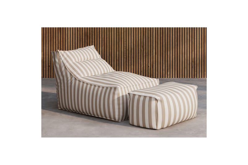 Loungestol Lænestol Redang Beige - Hvid/ beige - Møbler - Børnemøbler - Børnestol - Puf & sækkestol børn