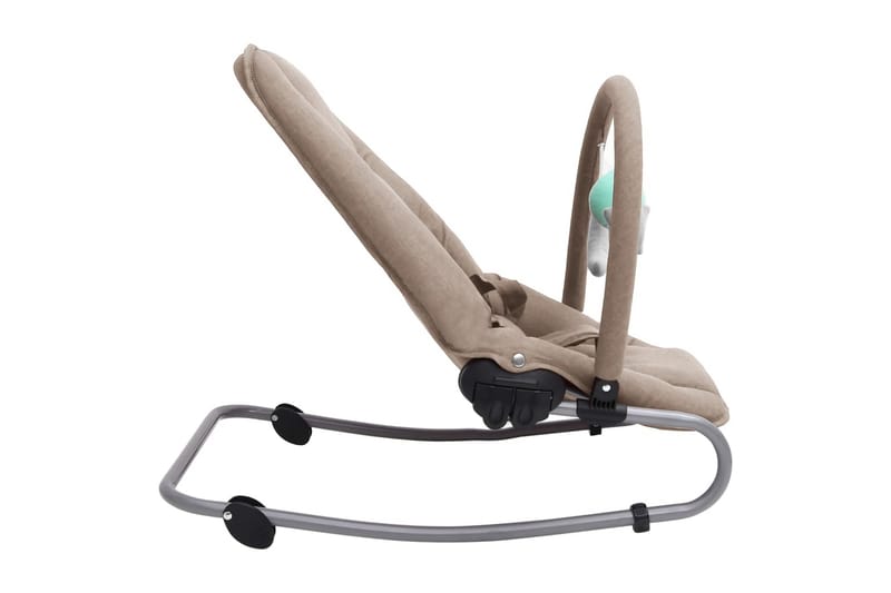 skråstol til baby stål gråbrun - Gråbrun - Børne lænestol