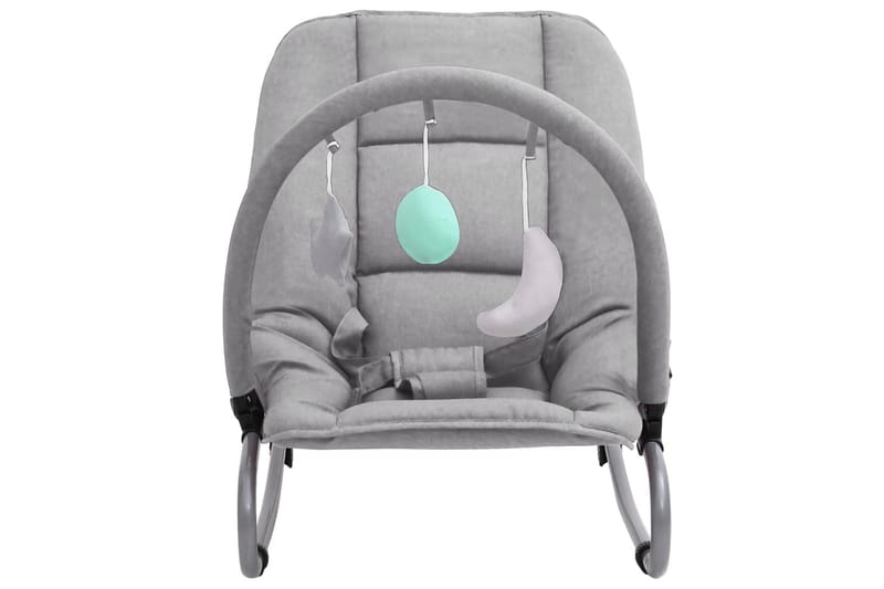 skråstol til baby stål lysegrå - Grå - Børne lænestol