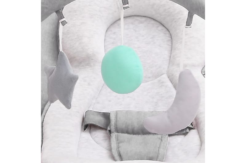 skråstol til baby stål lysegrå - Grå - Børne lænestol
