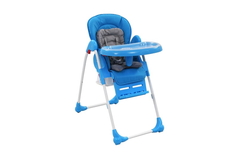 højstol blå og grå - Blå|Grå - Spisestol til børn