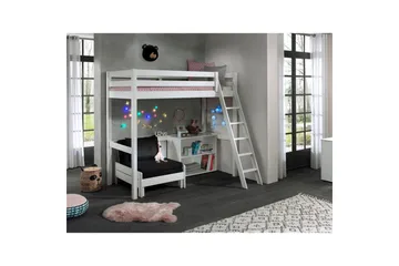 Bogreol og Sovesofa Pino Mezzanine 90 x 200 cm - 90 x 200 cm - Møbler - Børnemøbler - Børnemøbelsæt