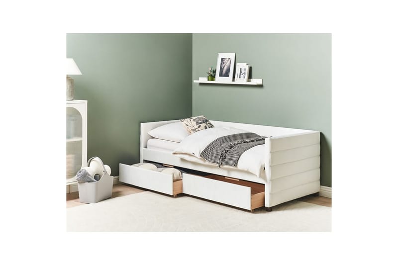 Daybed med opbevaring Marray - Hvid - Møbler - Børnemøbler - Børneseng & juniorseng
