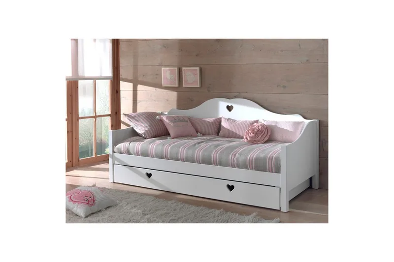 Køjeseng med skuffe Amori 90 x 200 cm Hvid - Møbler - Børnemøbler - Børneseng & juniorseng