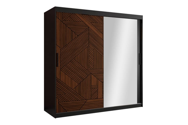 Dunvegan Garderobe 180x200 cm - Sort - Møbler - Børnemøbler - Opbevaring børneværelse - Børneskab